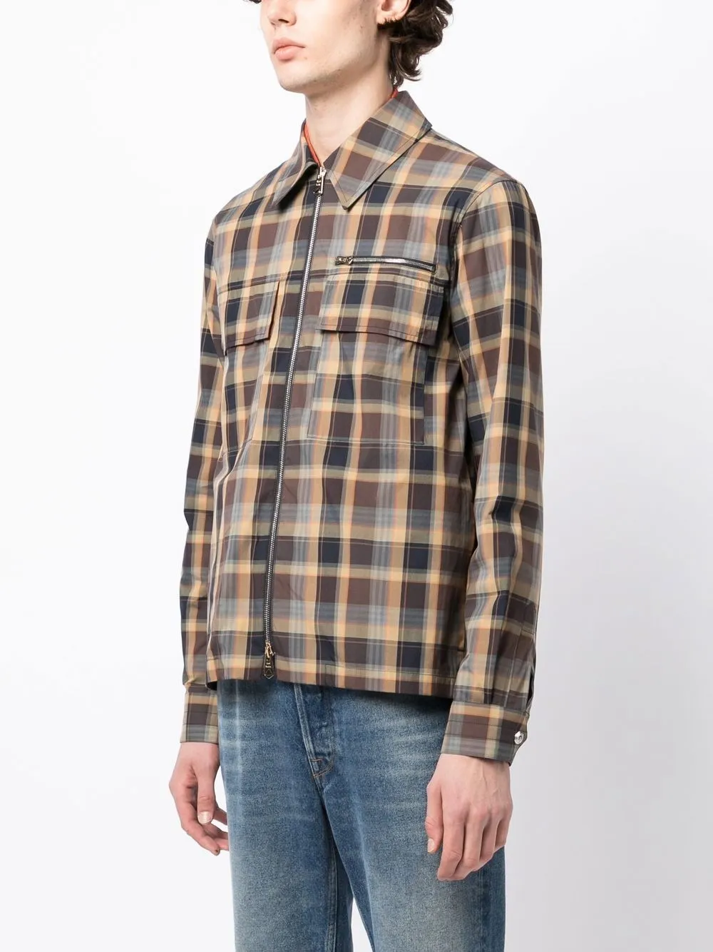 paul smith 格纹拉链衬衫