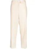 Jil Sander drawstring cropped trousers - Neutrals