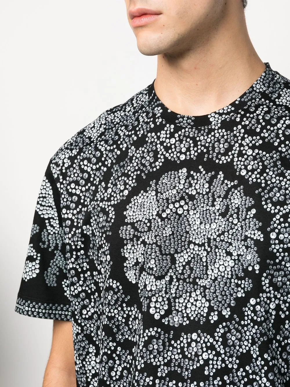 Pink Barocco Print Short Sleeve T-Shirt