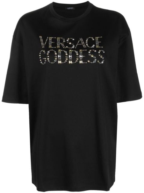 Versace - Versace Goddess-print T-shirt