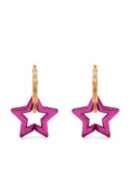 Versace Greca star-shaped drop earrings - Pink