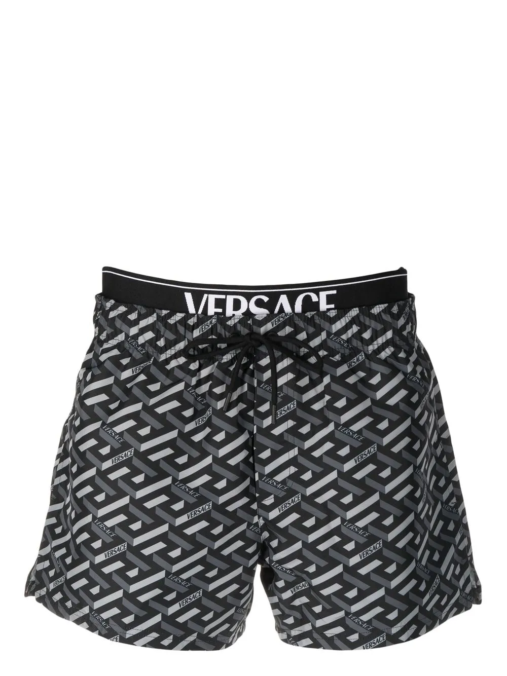 Versace La Greca logo-print Swim Shorts - Farfetch