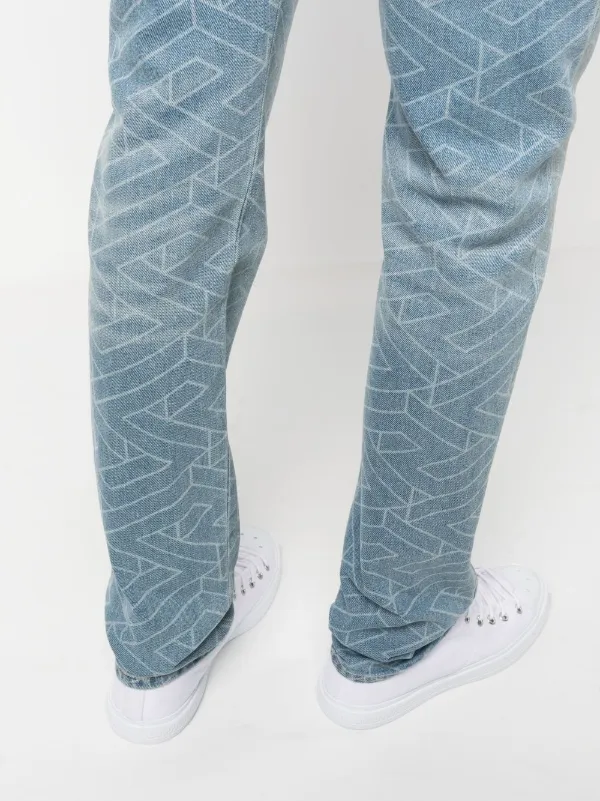 Lacoste all over print jeans sale