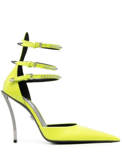 Versace 110mm studded leather pumps 