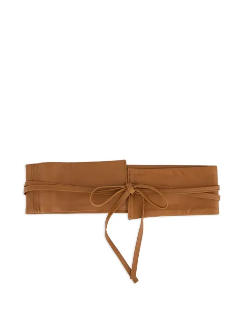 PAULA leather tie belt