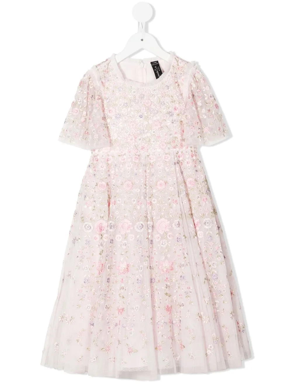 

Needle & Thread vestido largo con bordado floral - Rosado