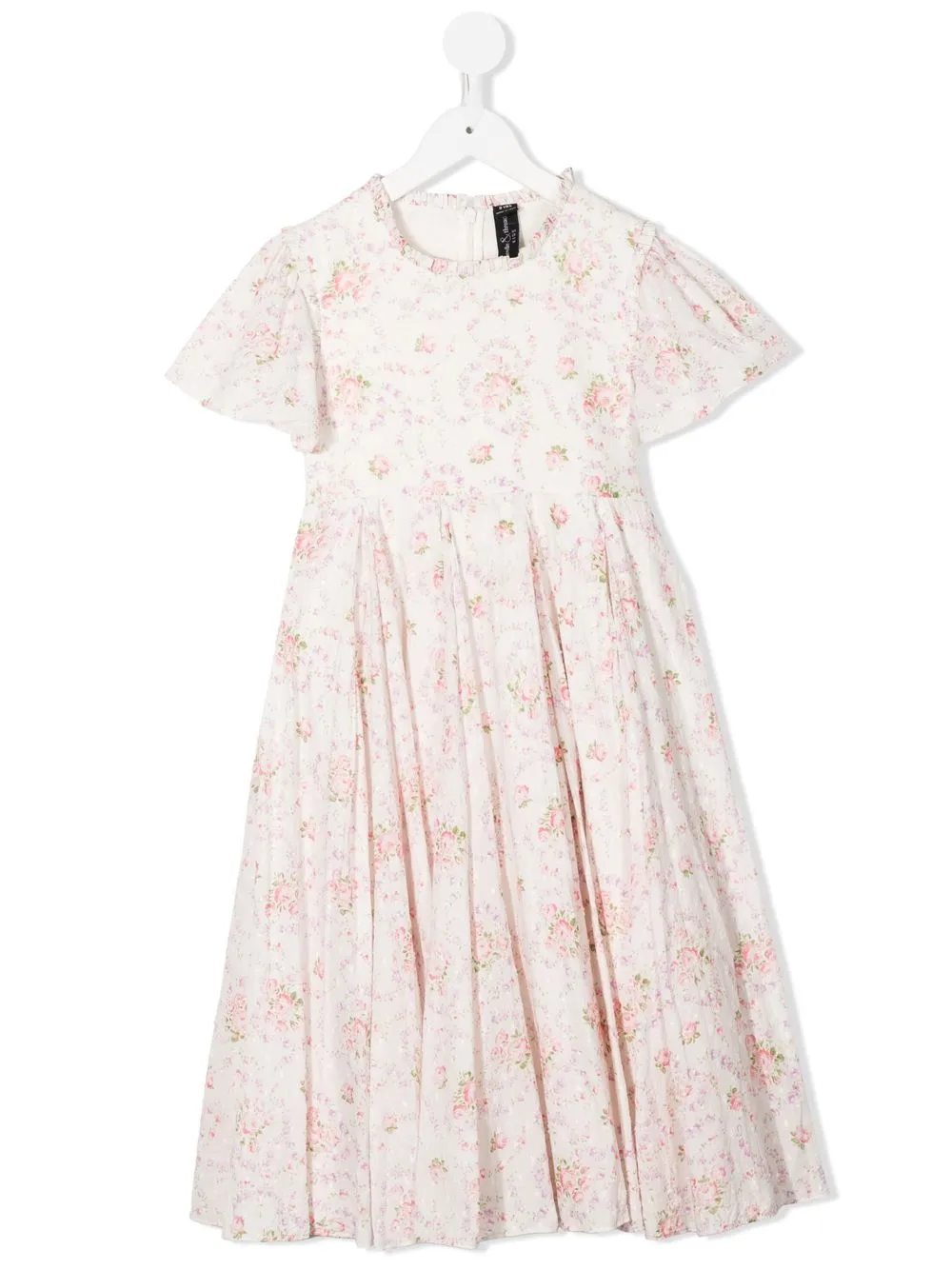 

Needle & Thread floral-print ruffle-collar dress - White