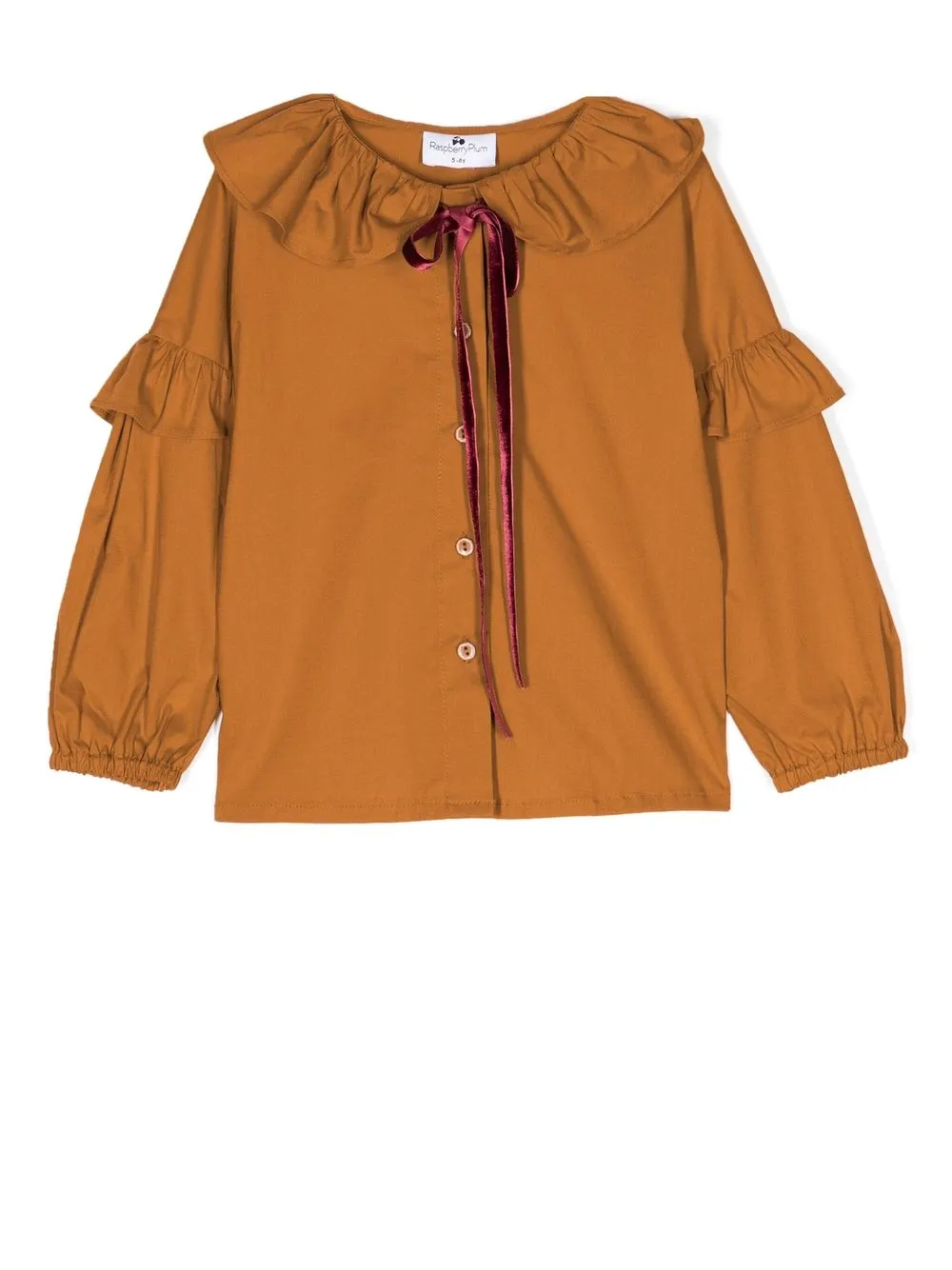 

Raspberry Plum Patti ruffle-trim blouse - Orange