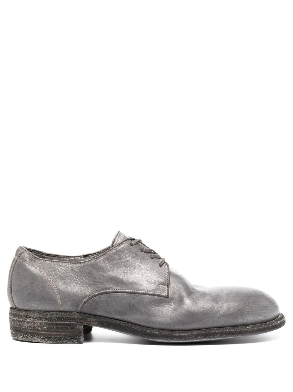 

Guidi distressed lace-up derby shoes - Grey