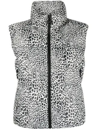 Michael kors leopard vest deals
