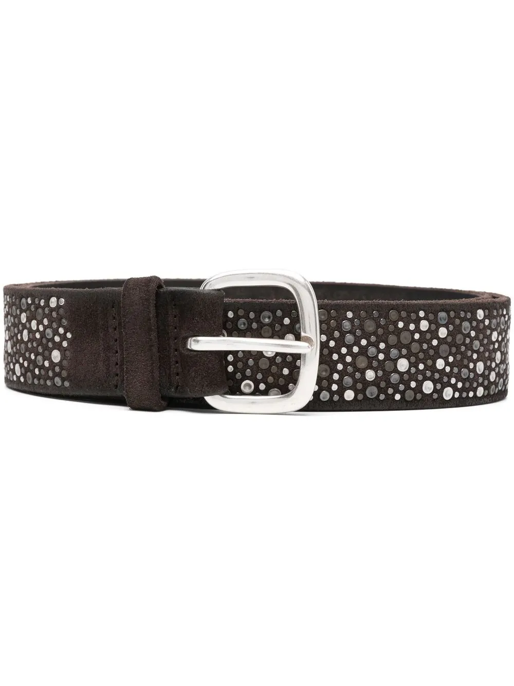 

Orciani bead-embellished suede belt - Brown