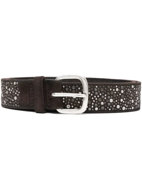 Orciani bead-embellished suede belt  
