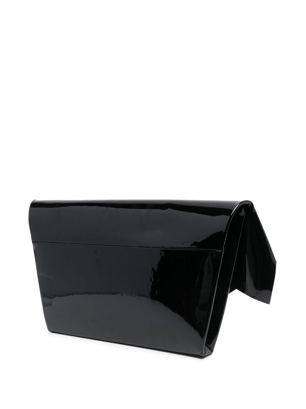 Shop Maison Margiela Logo-plaque Leather Shoulder Bag In Black