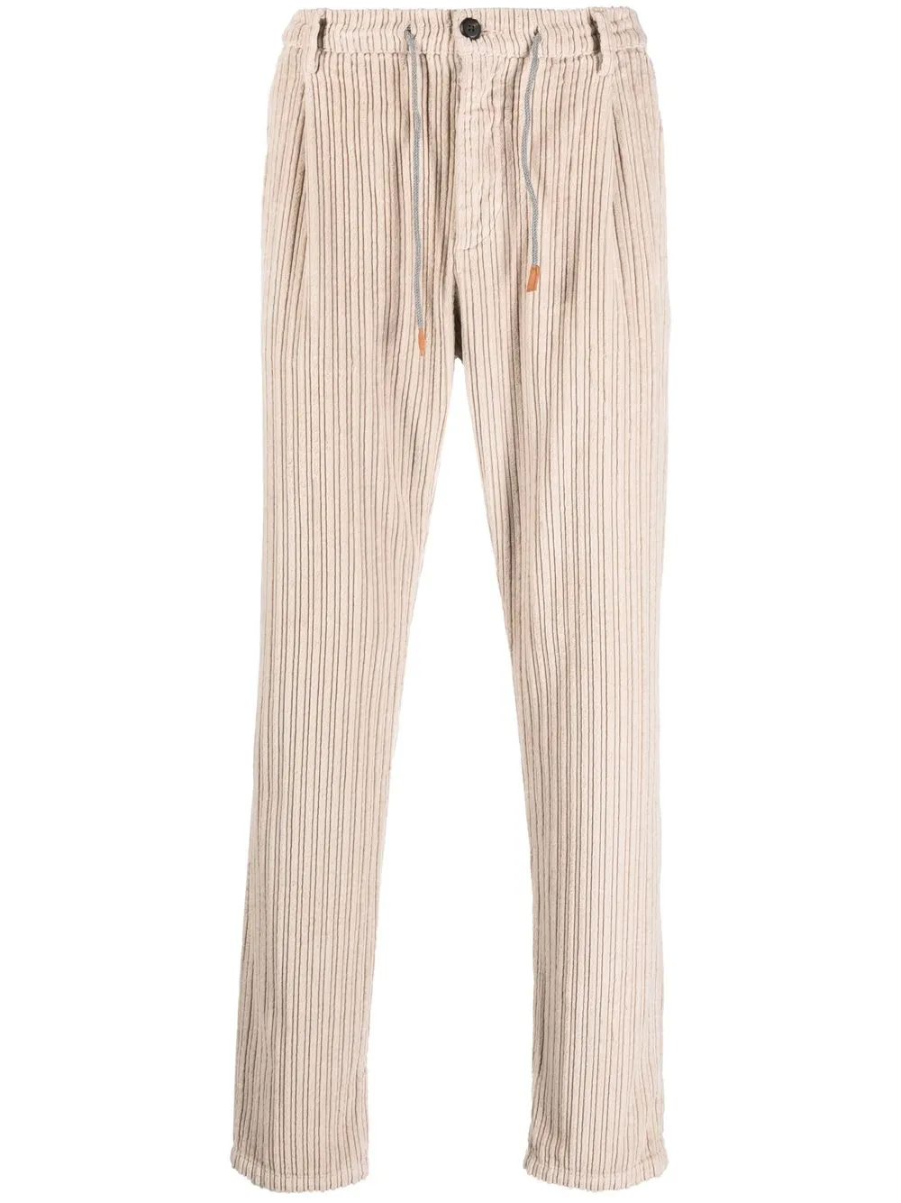 

Eleventy drawstring-waist corduroy trousers - Neutrals