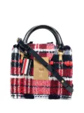 Thom Browne mini Mrs. Thom Madras tweed tote bag - Red