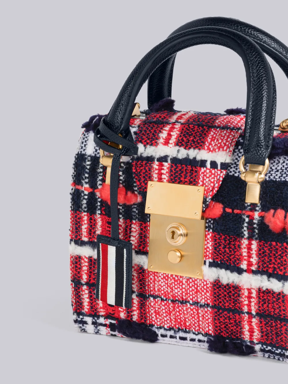 Thom Browne Mini Mrs. Thom Madras Handtasche In Red