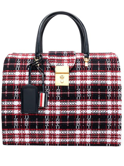 Thom Browne bolsa Mr. Thom a cuadros tartán