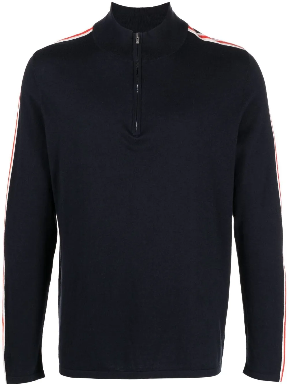 

N.Peal side-stripe zip-fastening jumper - Blue