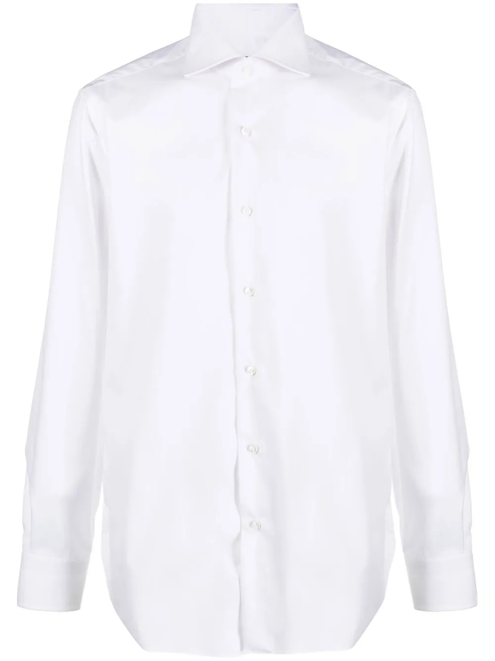 

Barba spread-collar cotton shirt - White