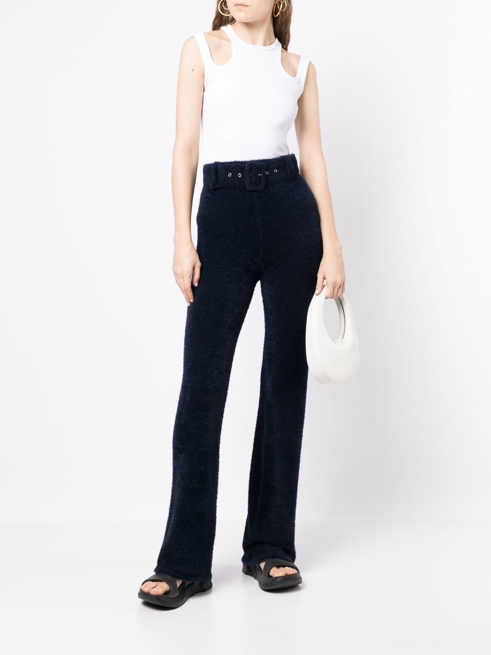 Coperni High waist broek - Blauw