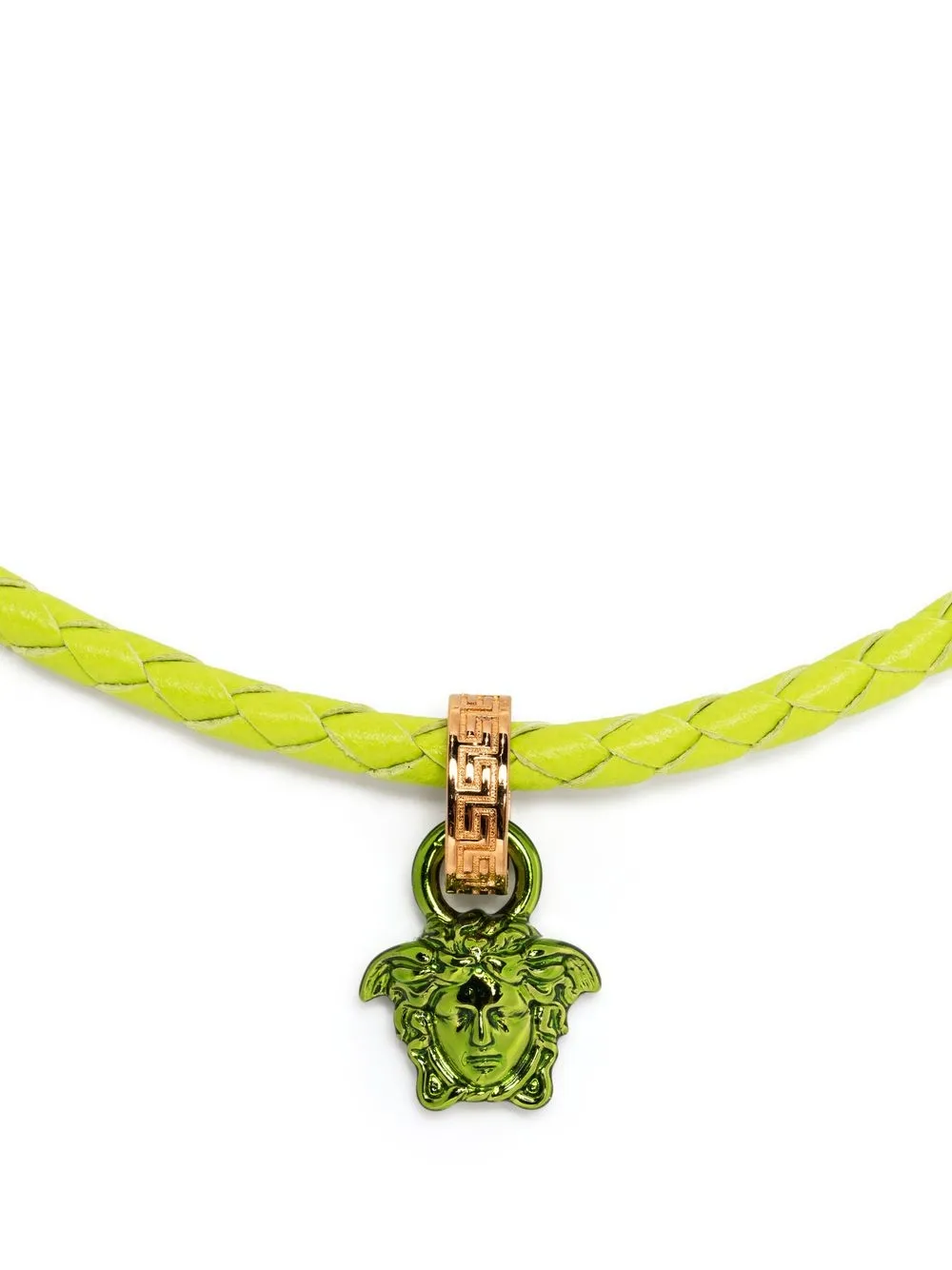 

Versace collar con dije Medusa - Verde