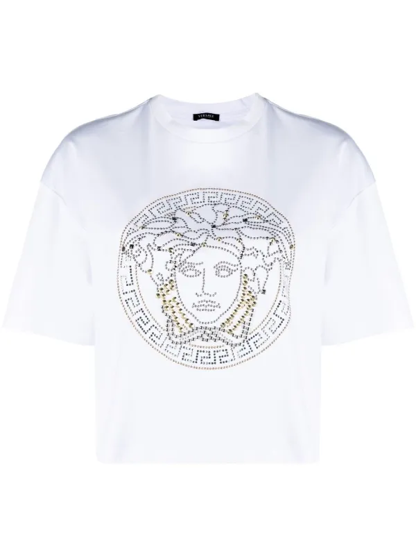 Versace Medusa-print Detail T-shirt - Farfetch