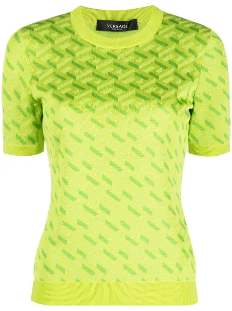 Versace La Greca-print top