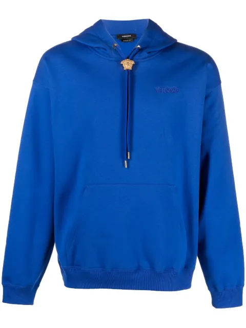 Versace embroidered-logo detail hoodie