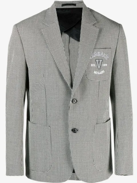 Versace blazer con logo bordado