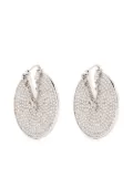 Versace Crystal Virtus hoop earrings - Silver