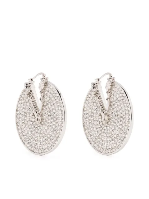 Versace Crystal Virtus hoop earrings 