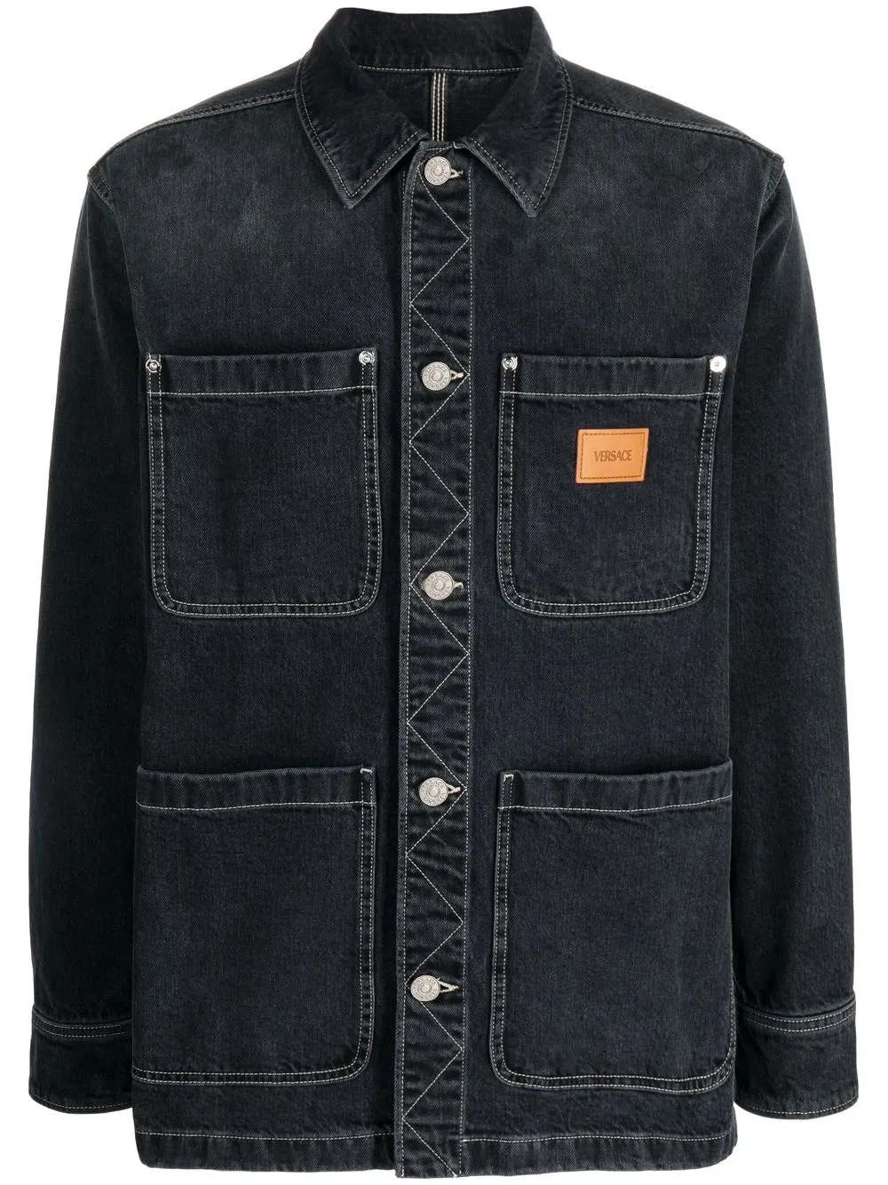

Versace chamarra con botones - 1D490 WASHED BLACK
