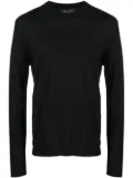 Versace La Greca cotton-silk jumper - Black