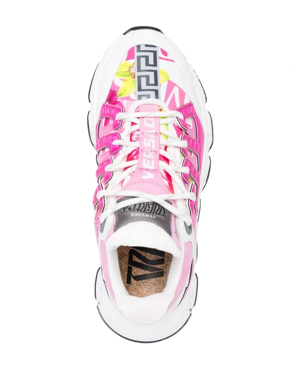 Versace Trigreca Colorblock Fashion Trainer Sneakers In White