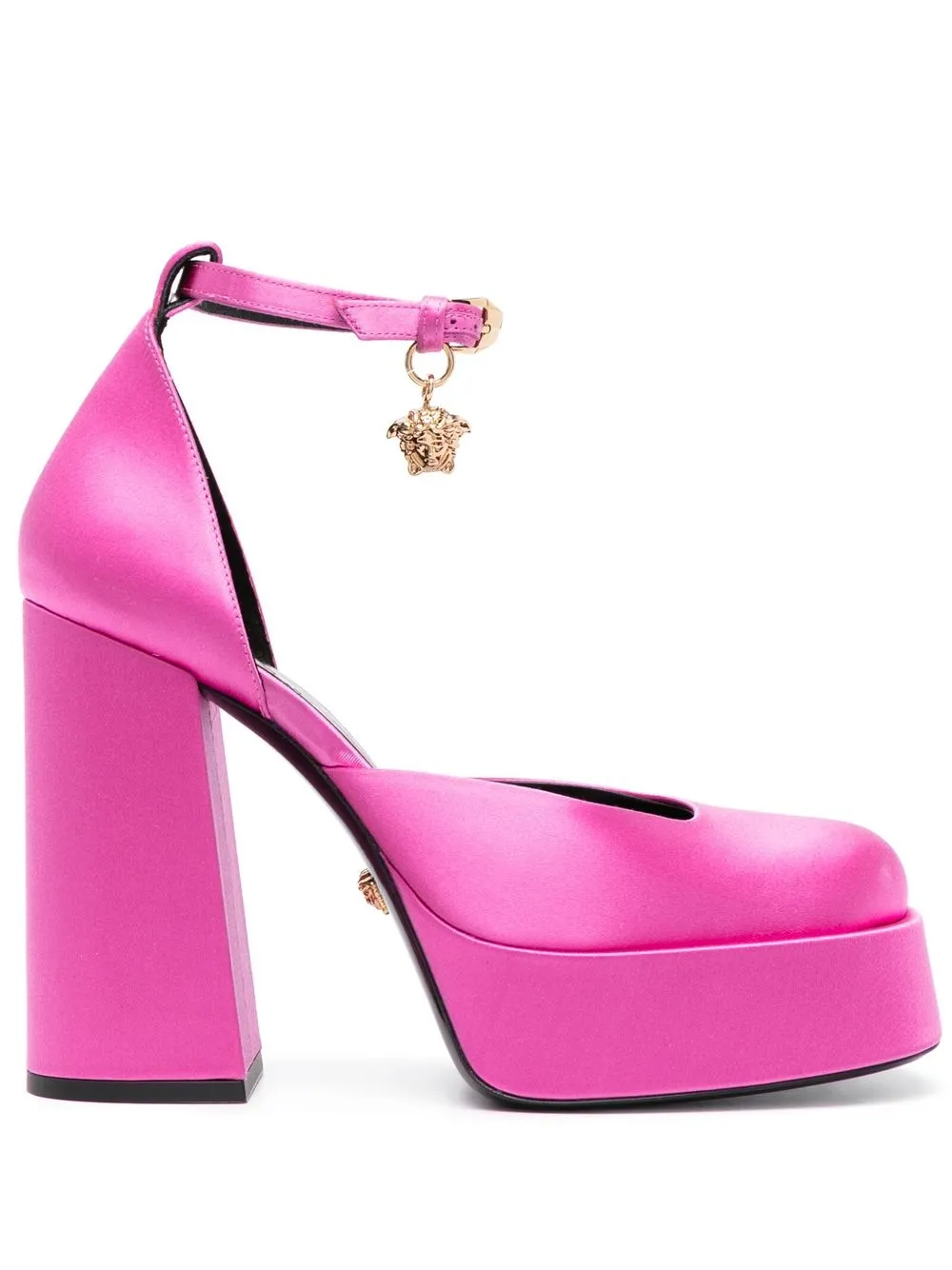 Versace Aevitas 155mm Platform Pumps In Pink