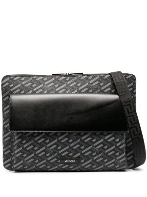 Versace monogram-pattern Messenger Bag - Farfetch