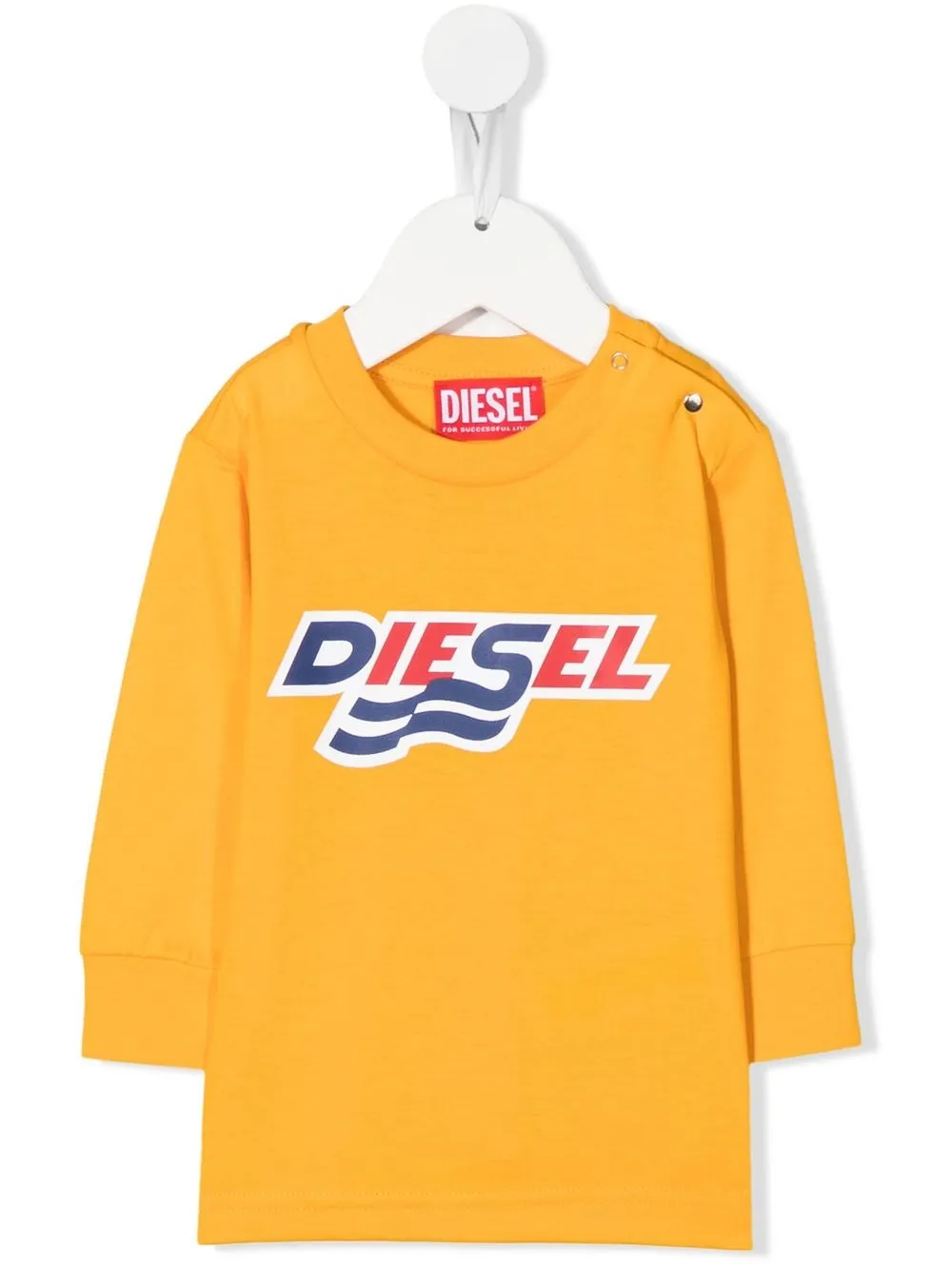 

Diesel Kids sudadera con logo estampado - Amarillo