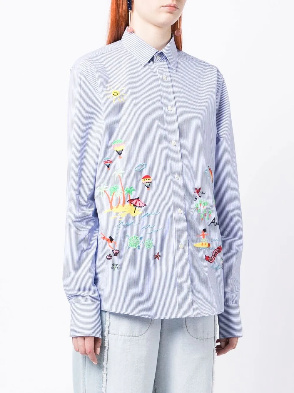 Mira mikati ロング スティッチカーディガン FR34 トップス 