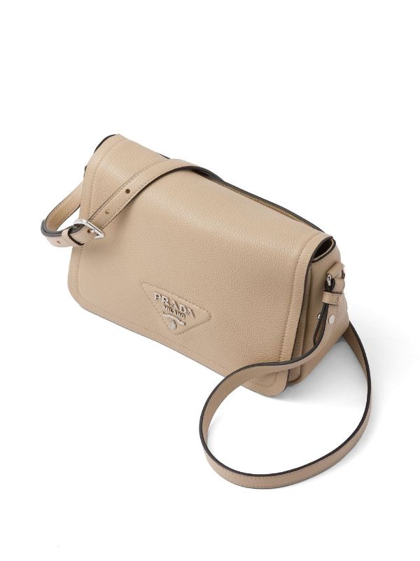 Prada Identity Saffiano Leather Shoulder Bag with Detachable