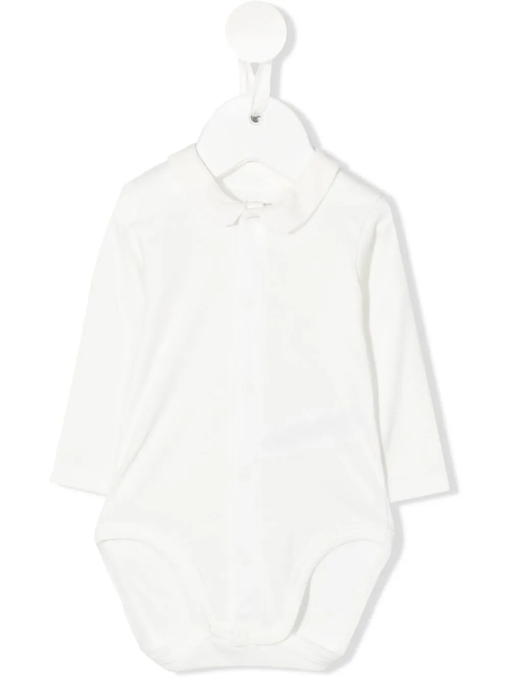 

Petit Bateau romper con cuello - Blanco