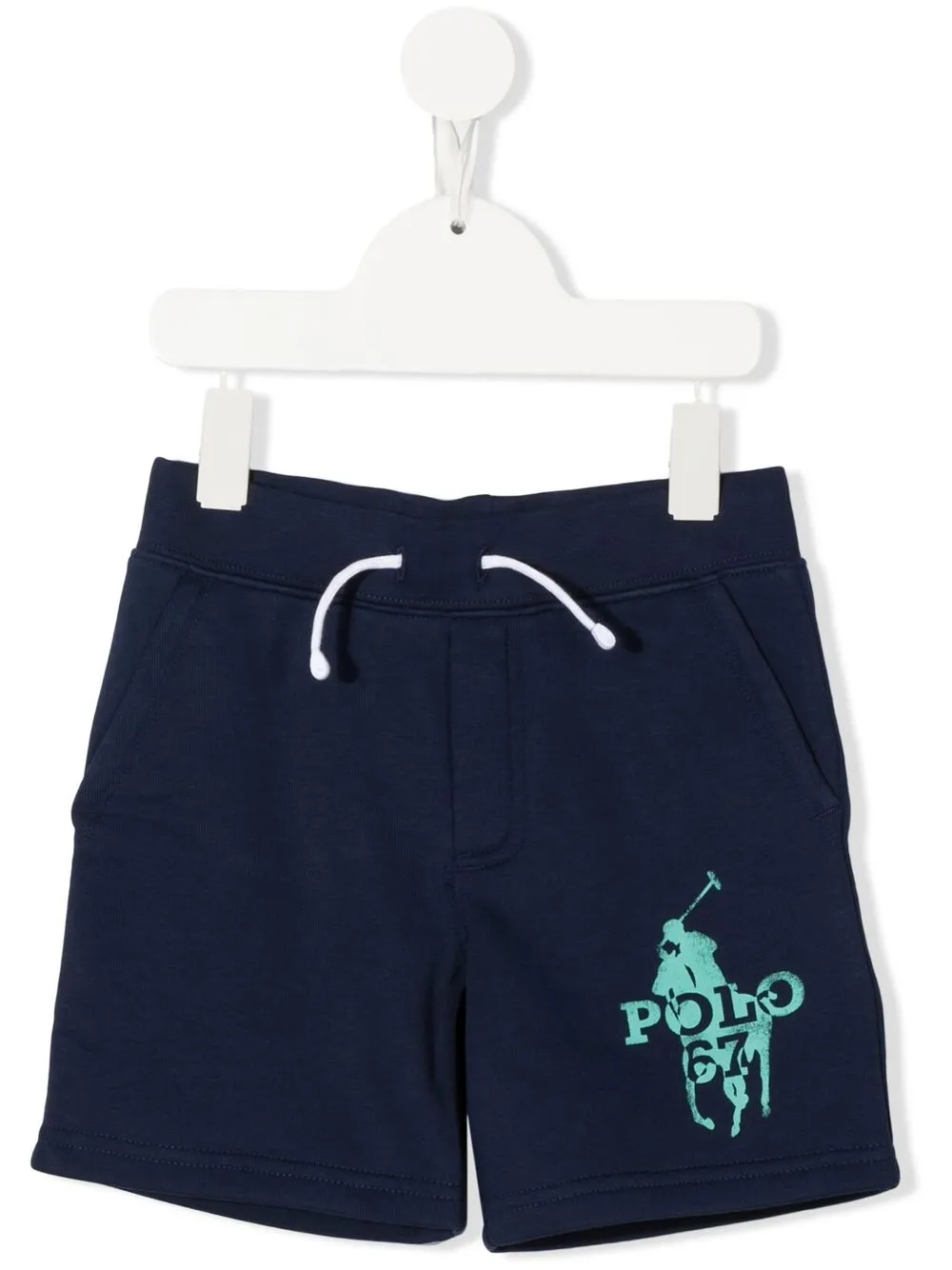 

Ralph Lauren Kids Polo Pony drawstring shorts - Blue