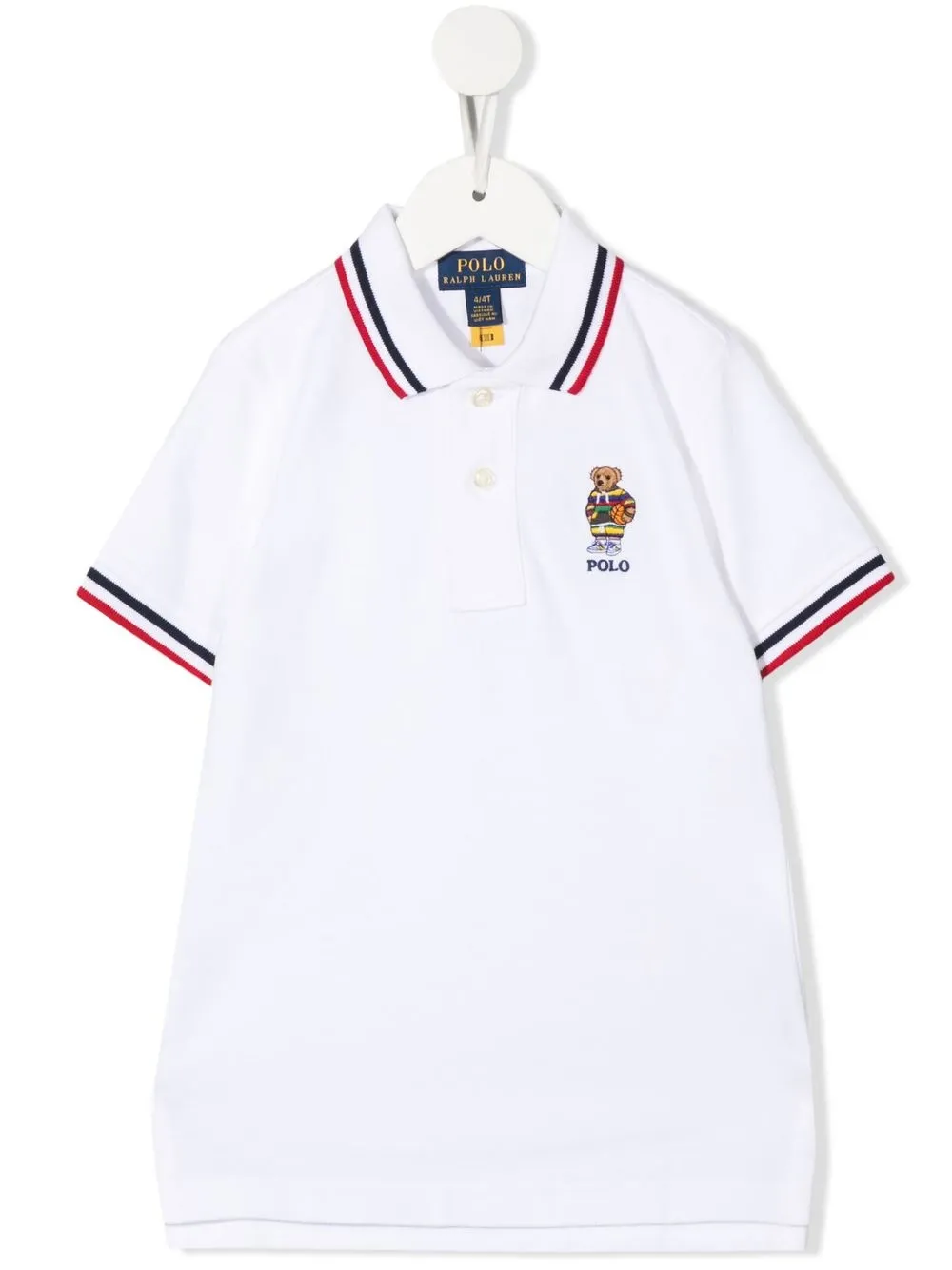 

Ralph Lauren Kids playera tipo polo Polo Bear - Blanco