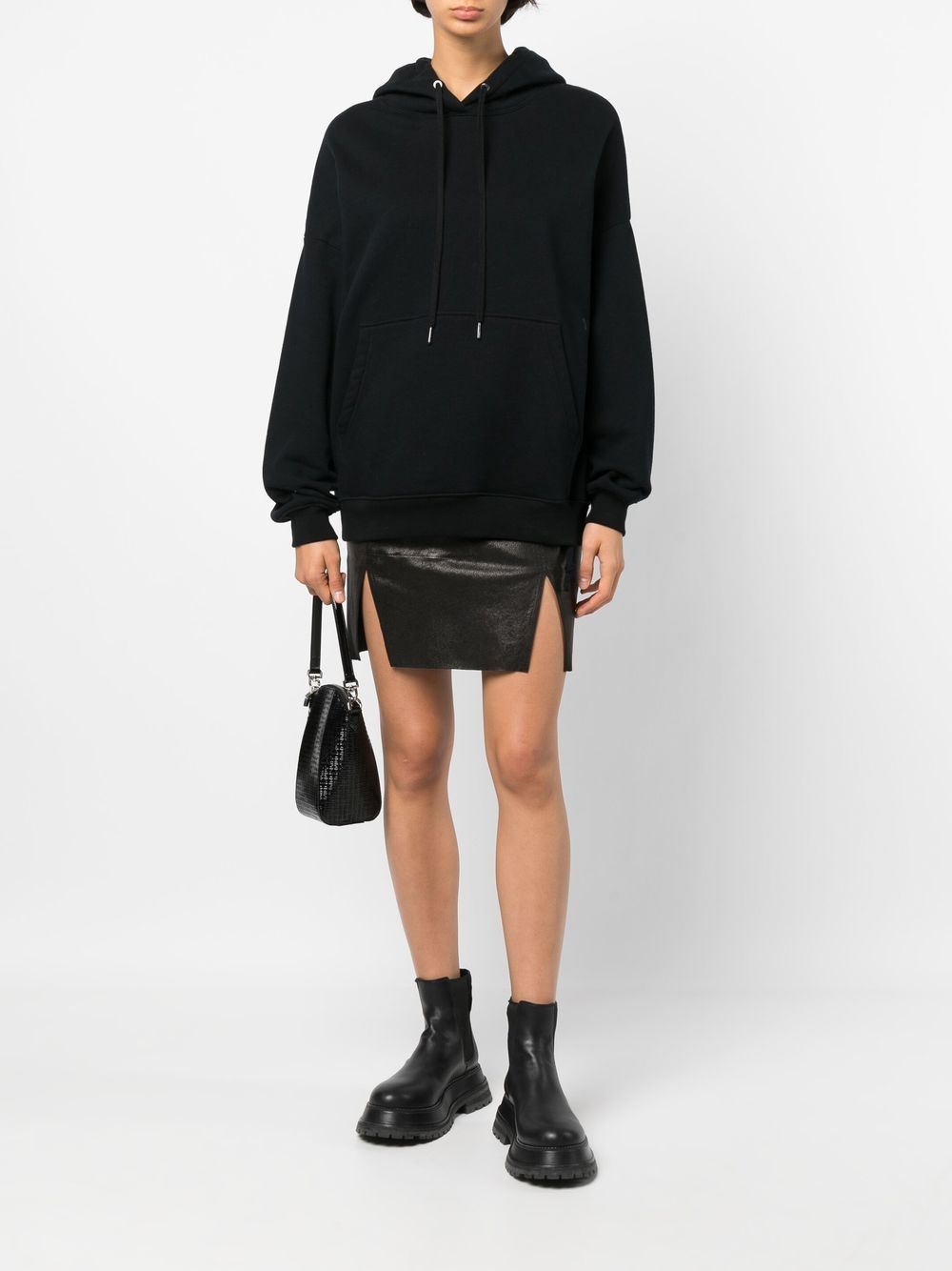 Rick Owens Leren rok - Zwart