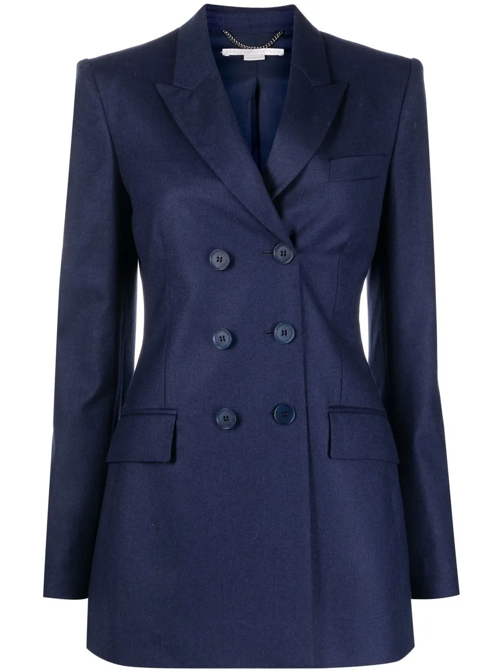

Stella McCartney blazer con doble botonadura - Azul