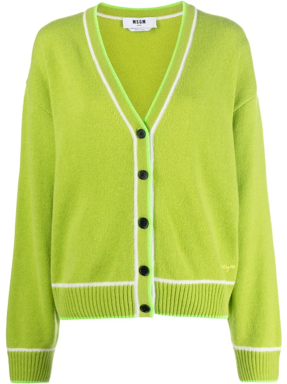 

MSGM cárdigan tejido con botones - Verde