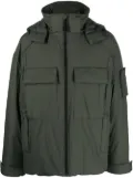 Juun.J padded zip-up jacket - Green
