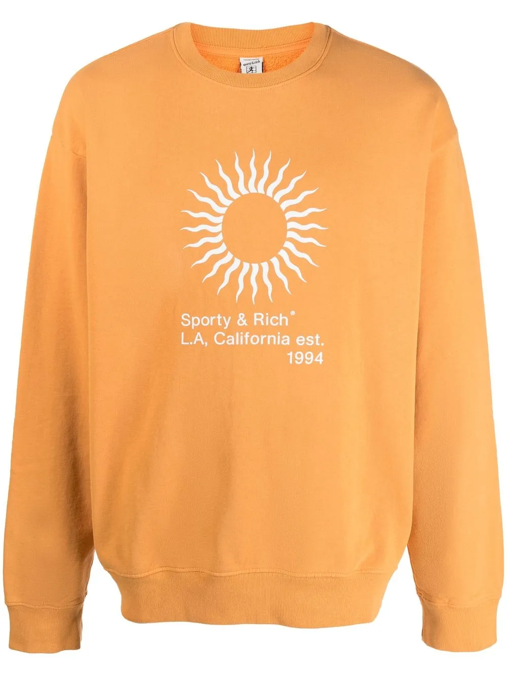 

Sporty & Rich sudadera con logo estampado - Naranja