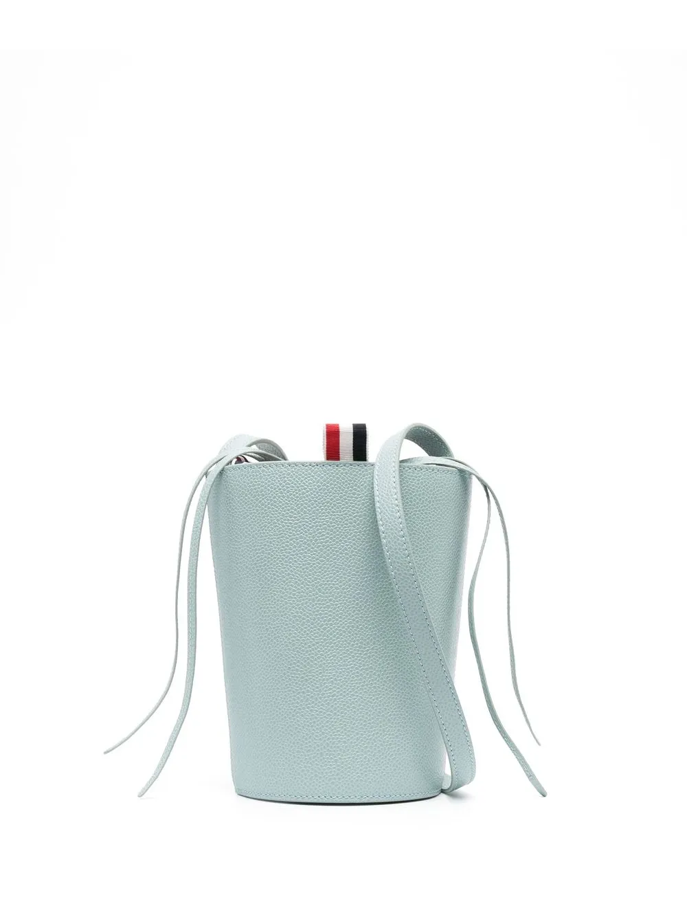 

Thom Browne pebble-texture leather bucket bag - Green