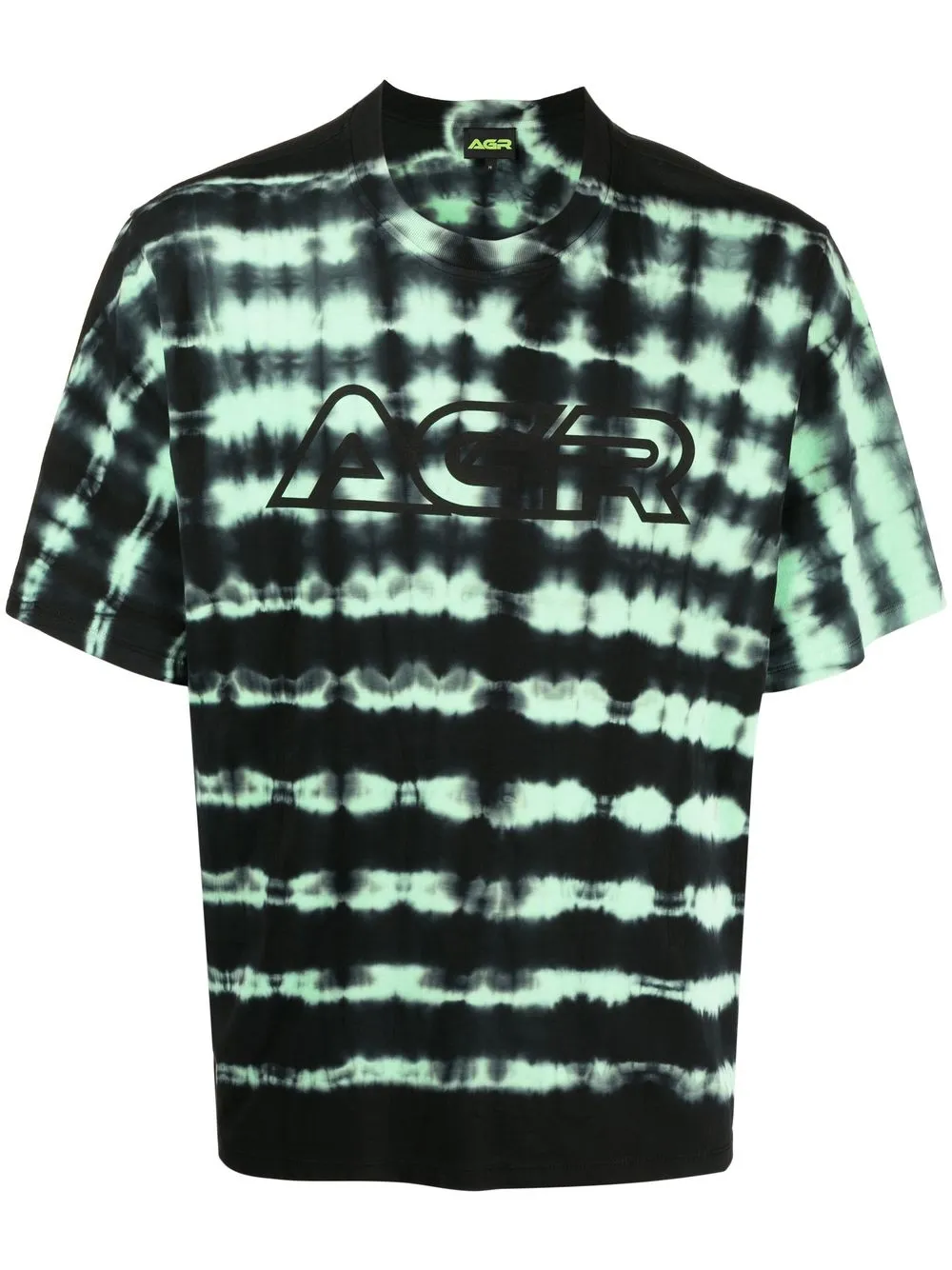 

AGR playera con estampado tie-dye - Negro