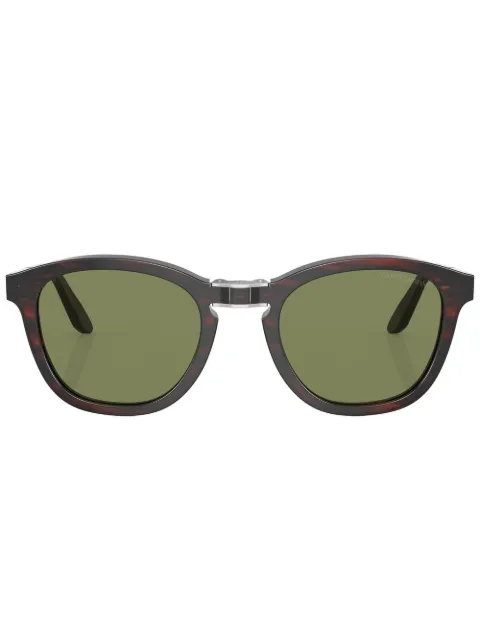 Giorgio Armani logo-print round-frame sunglasses